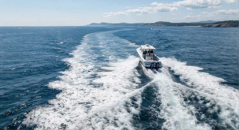 Fast boat wake