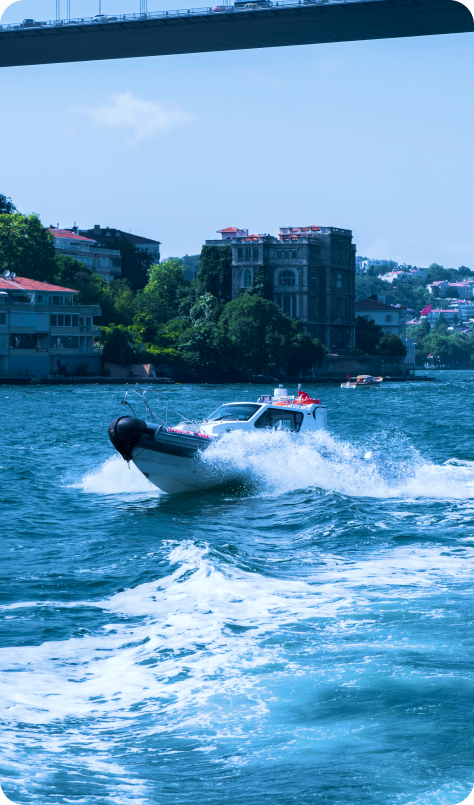 Jet ski on tropical water