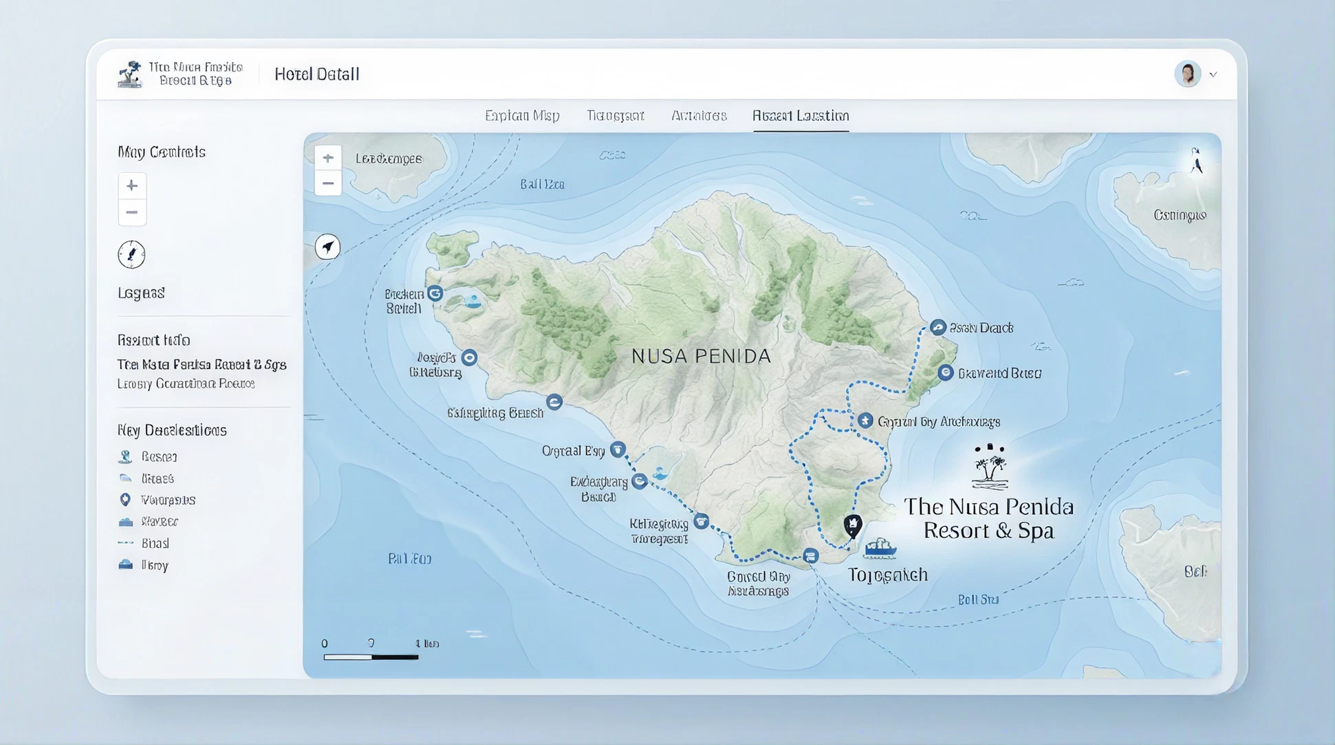 Map of Meru Resort & Spa Sanur
